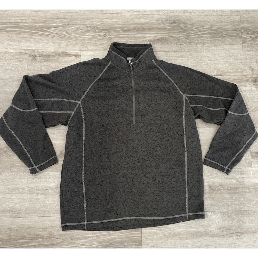 White Sierra Men's Full Zip Fleece Jacket Size XL Gray